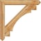 Ekena Millwork Merced Arts and Crafts Rough Sawn Bracket w/ Offset Brace, Western Red Cedar, 6"W x 36"D x 36"H BKT0604X36X36MRC03RWR - alternate 4